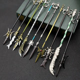 Green Dragon Yanyue Sabre Weapon Model Key Chain Pendant