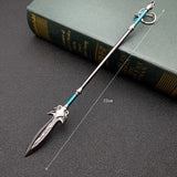 Green Dragon Yanyue Sabre Weapon Model Key Chain Pendant