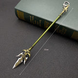 Green Dragon Yanyue Sabre Weapon Model Key Chain Pendant