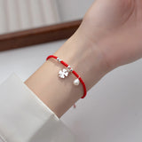 925 Silver Rope Bracelets Red Thread Line Bracelets For Women