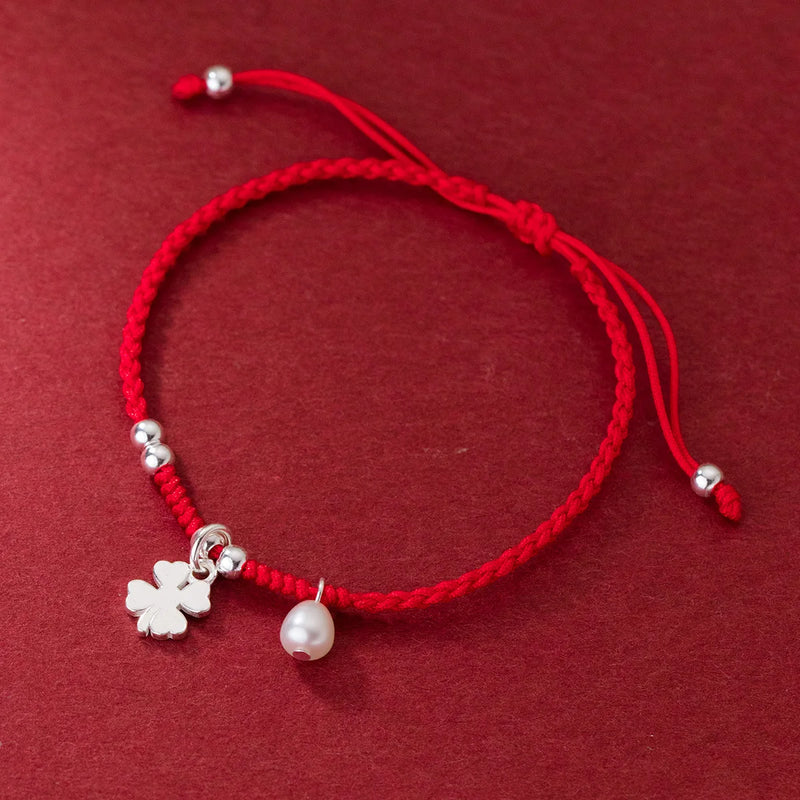 925 Silver Rope Bracelets Red Thread Line Bracelets For Women