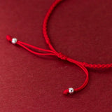 925 Silver Rope Bracelets Red Thread Line Bracelets For Women