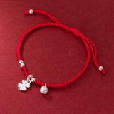 925 Silver Rope Bracelets Red Thread Line Bracelets For Women