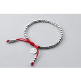 925 Sterling Silver Rope Bracelet Fish Flower Daisy Lock