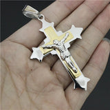 22g Golden Jesus Cross Pendant for Women and Men