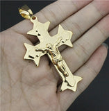 22g Golden Jesus Cross Pendant for Women and Men