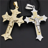 22g Golden Jesus Cross Pendant for Women and Men