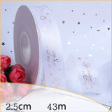 Love Ribbon Flower Decorative Ribbon Rose Bouquet Ribbon