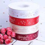 Love Ribbon Flower Decorative Ribbon Rose Bouquet Ribbon