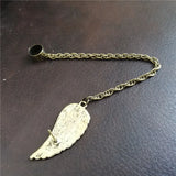 Feather Tassel Chain Ear Cuff Stud Earring Vintage Gothic Jewelry