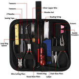 22pcs Jewelry Making and Repair Tool Kit DIY Necklace Bracelet Pliers Set