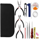 22pcs Jewelry Making and Repair Tool Kit DIY Necklace Bracelet Pliers Set