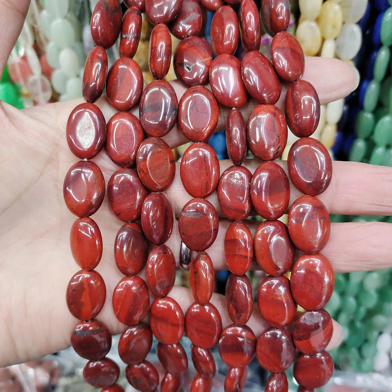 22pcs Oval Opal Crystal Agate Loose Bead Pendant DIY Earrings Necklace