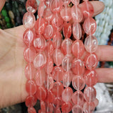22pcs Oval Opal Crystal Agate Loose Bead Pendant DIY Earrings Necklace