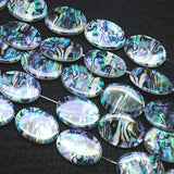 22pcs Mother of Pearl Abalone Shell Beads 13x18mm for Necklace Making