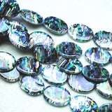 22pcs Mother of Pearl Abalone Shell Beads 13x18mm for Necklace Making