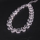 Natural Clear Crystal Faceted Slab Nugget Loose Beads Quartz Stone