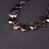 Natural Smoky Quartzs Faceted Slab Nugget Beads for Jewelry Making