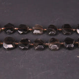 Natural Smoky Quartzs Faceted Slab Nugget Beads for Jewelry Making