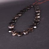 Natural Smoky Quartzs Faceted Slab Nugget Beads for Jewelry Making