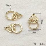 Real Plating CZ Butterfly Charm Pendant 10pcs