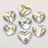 100pcs 304 Stainless Steel Heart Charm Pendants for DIY Jewelry Making