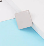 20Pcs/Lot Stainless Steel Square Charms for DIY Jewelry Making