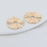 14K Brass Round Charms Pendants Jewelry Making Supplies Diy Necklaces Bracelet