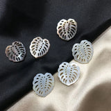 Natural Pearl Mother Shell Leaf Style Necklace Beads Jewelry Charms