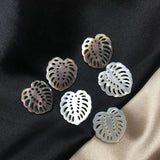 Natural Pearl Mother Shell Leaf Style Necklace Beads Jewelry Charms