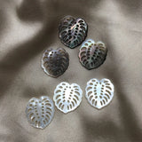 Natural Pearl Mother Shell Leaf Style Necklace Beads Jewelry Charms
