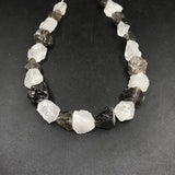 Raw Crystal Nugget Beads Amethysts Fluorite Pendant