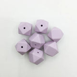 23.2MM Geometric Hexagon Silicone Beads Lot of 20pcs
