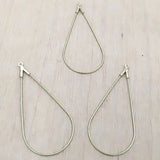 Teardrop Charms Earring & Pendant Findings Multi-color Plated