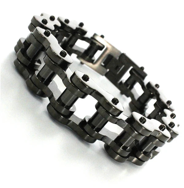 20mm Plated Motorcycles Bicycle Chain Bracelet