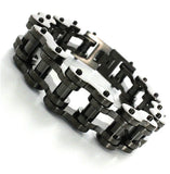 20mm Plated Motorcycles Bicycle Chain Bracelet