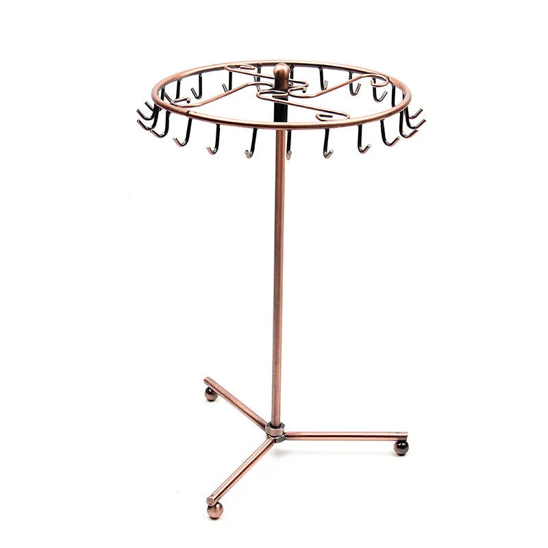 Metal Jewelry Holder Display Rack Hanger Rotate Jewelry Rack
