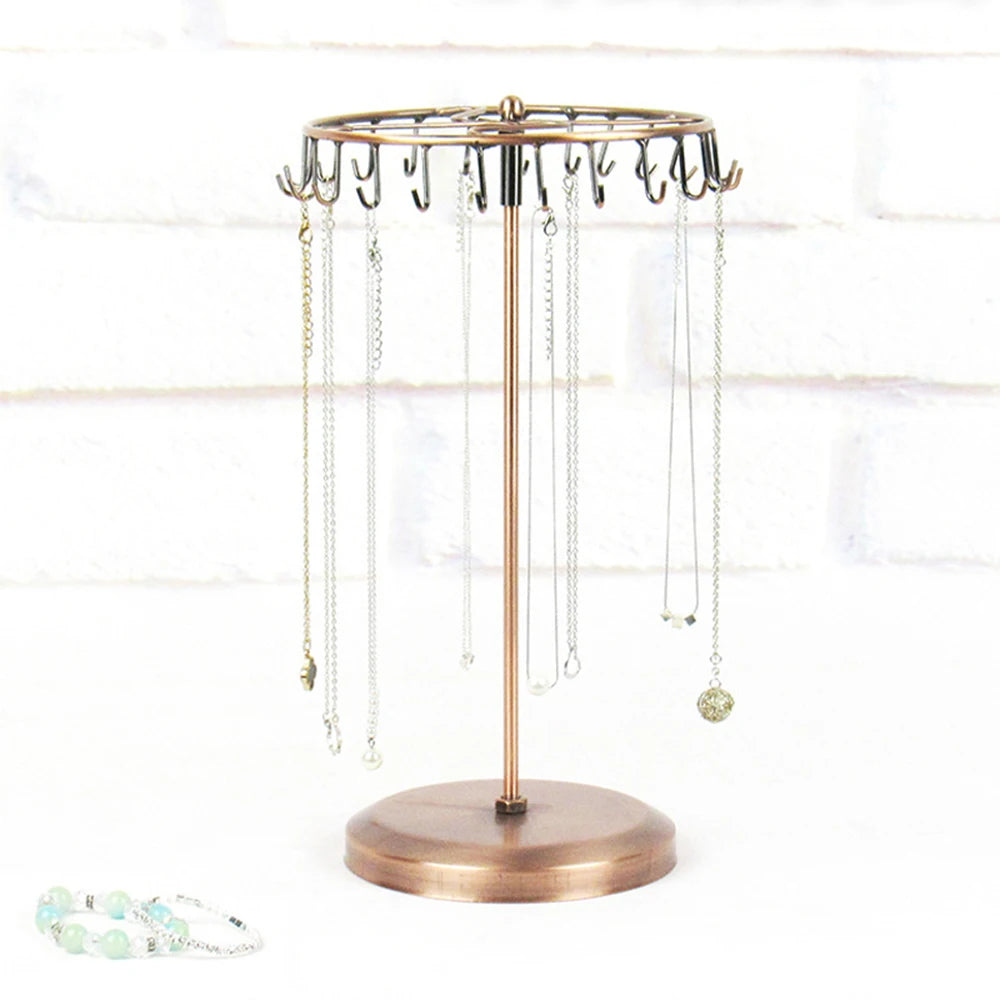 Vintage Pendant Scarf Jewelry Display Rack Necklace Holder Organizer