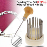 Wood Handle Engraver Diamond Setting & Micropave Tools