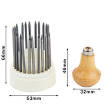 Wood Handle Engraver Diamond Setting & Micropave Tools