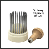 23-Piece Bead Tool Set with Wood Handle Diamond Stone Pearl Grain Tool Set