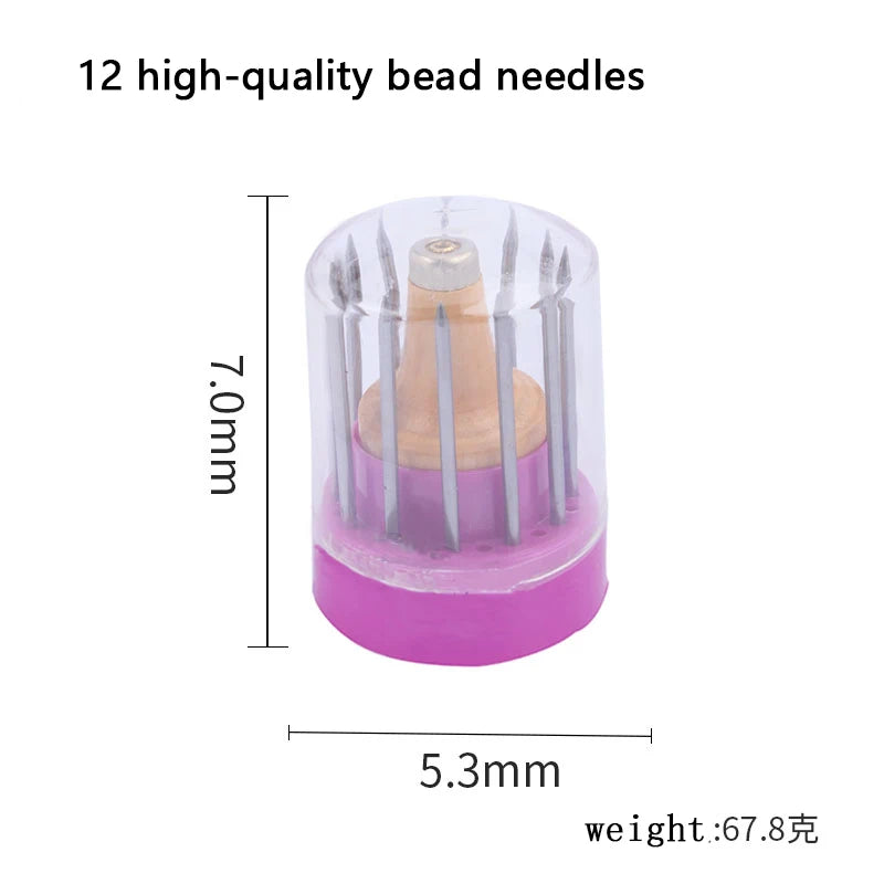 23-Piece Bead Tool Set with Wood Handle Diamond Stone Pearl Grain Tool Set