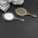 4PCS Oval Round Zinc Alloy Glass Mirror Charms Pendants Diy Jewelry Findings