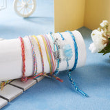 230m 0.5mm 3-Ply Waxed Polyester Cord Gradient for DIY Jewelry Making