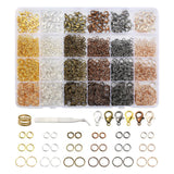 2342 Pcs Lobster Claw Clasps Jump Rings Kit Tweezers DIY Bracelet