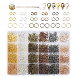 2342 Pcs Lobster Claw Clasps Jump Rings Kit Tweezers DIY Bracelet