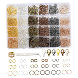 2342 Pcs Lobster Claw Clasps Jump Rings Kit Tweezers DIY Bracelet