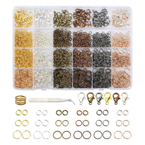2342Pcs Lobster Claw Clasps with Jump Rings Set Jewelry Finding Kit