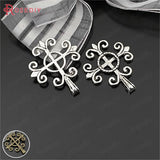 20PCS Antique Silver Cross Charms Pendants 26x25MM