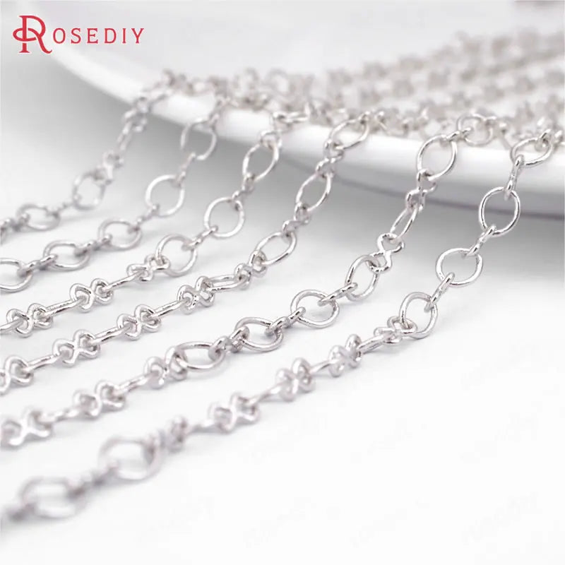 3.5MM Copper Oval Link Chains Necklace DIY Jewelry Findings